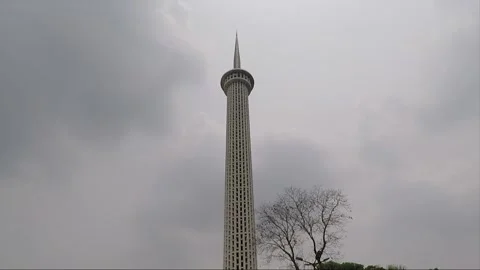 Low Angle View, Minaret Tower, Istiqlal Mosque, Jakarta, Java, Indonesia Stock Footage 313149530
