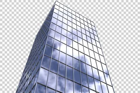 Low angle view of modern building Ilustración de archivo