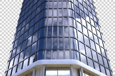 Low angle view of modern building Ilustración de archivo