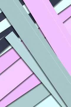 A low-angle view of a modern building facade with lavender and aqua panels .. Stock Illustration