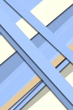 Low-angle view of a modern building facade with overlapping pastel window p.. Stock Illustration