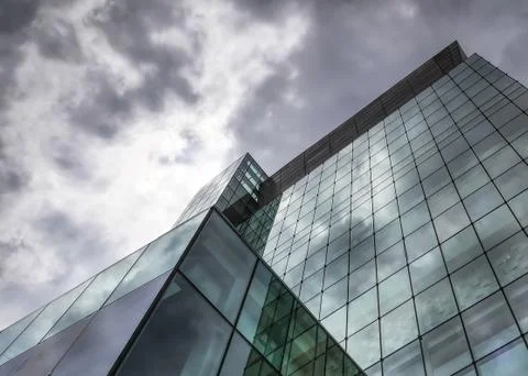 Low Angle View of Modern Building Foto stock