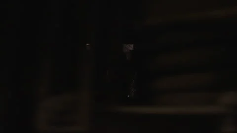 Low Angle View of Moving Train Wheels Showing Pedestrian Feet on Opposite Side. Stock Footage 323765416