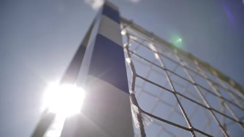 Low angle view of net Stock Footage 249084221