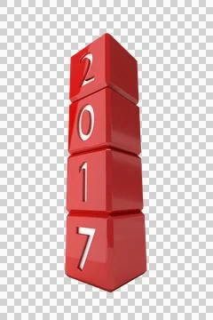 Low angle view of  numbers stack of cubes イラスト素材