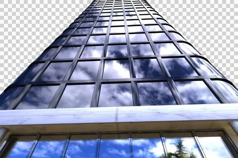 Low angle view of office building Ilustración de archivo