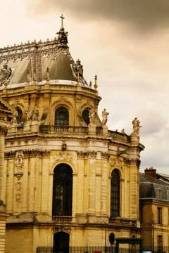 Low angle view of a palace, Chateau de Versailles, Versailles, Paris, France 스톡 사진