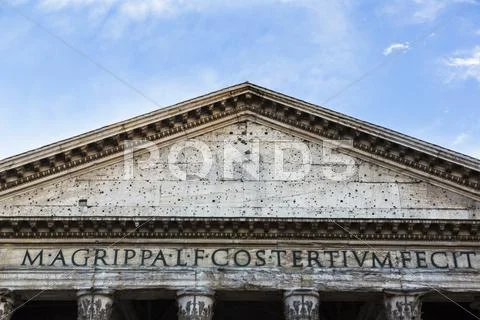 Low angle view of pantheon, pantheon rome, rome, rome province, lazio, italy Stock Photos