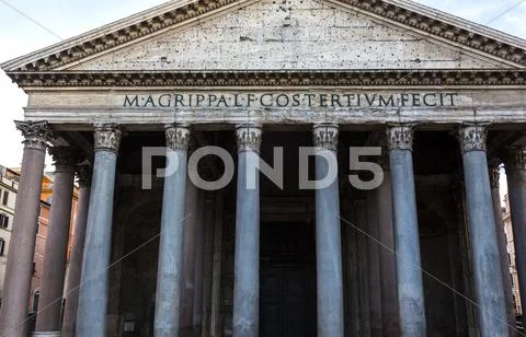 Low angle view of pantheon, pantheon rome, rome, rome province, lazio, italy Stock Photos