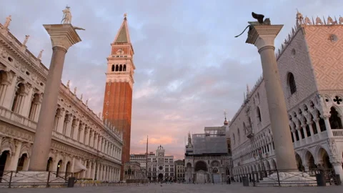 Low angle view of Piazza San Marco in Venezia, italy 動画素材 243109385
