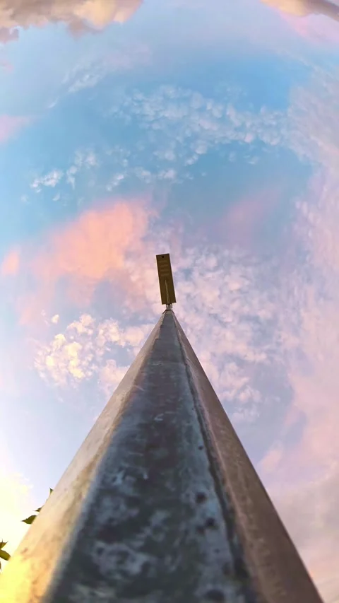 Low Angle View of Pole Against Sky Video stock 312244292