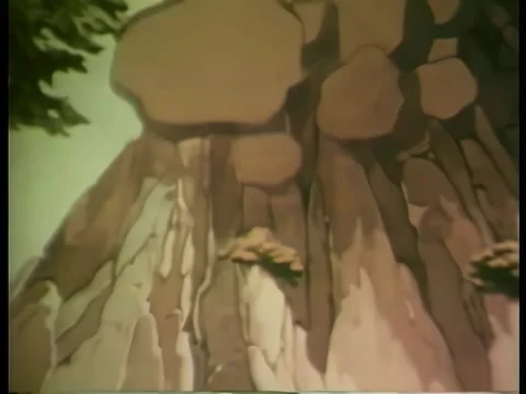 Low angle view of rock slide Stock Footage 261022358