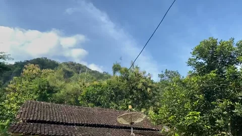 Low angle view of rural house Stock Footage 239556470