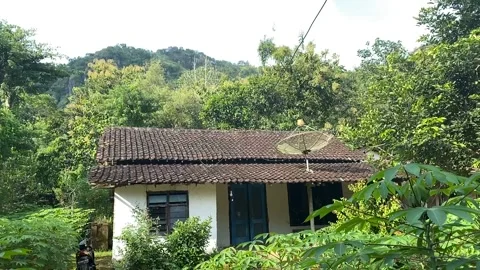 Low angle view of rural house Stock Footage 239556510