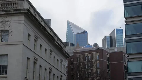 Low Angle View of The Scalpel Skyscraper Lime Street London Stock Footage 328911649