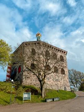 A low angle view of Skansen Kronan in Gothenburg Stock Photos