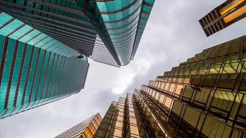 Low angle view of skyscraper Video stock 77402641