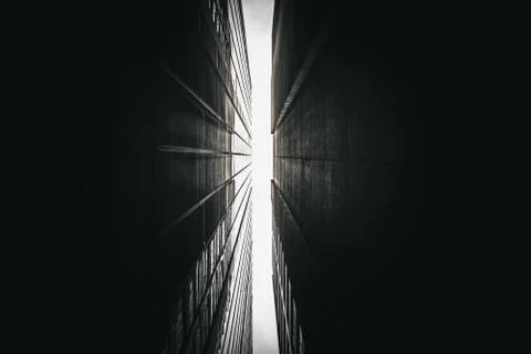 Low angle view of skyscrapers Stock Photos