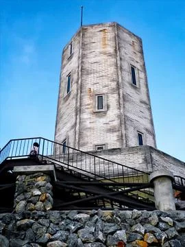 Low Angle View of Small Tower Stock-Fotos