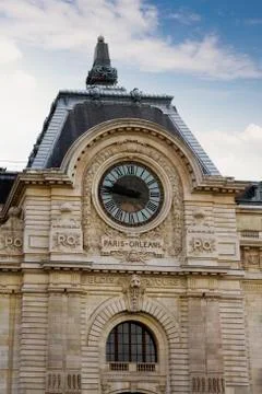 Low angle view of a station, Paris Orleans Station Clock, Paris, France 스톡 사진