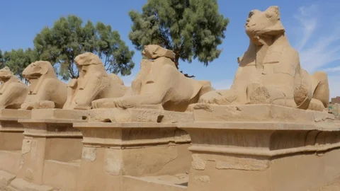 Low Angle View of Statues Against the Sky Stock Footage 127902439