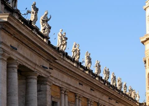 Low angle view of statues Stock Photos
