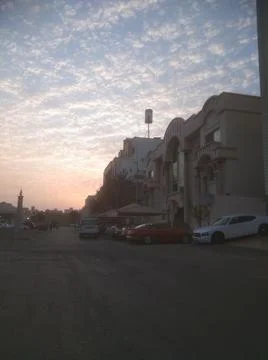 Low angle view of the sunset view Stock Photos