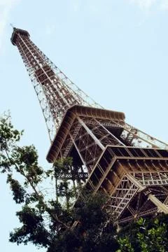 Low angle view of a tower, Eiffel Tower, Paris, France 스톡 사진