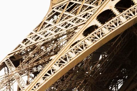 Low angle view of a tower, Eiffel Tower, Paris, France Stock Photos