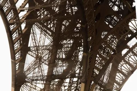 Low angle view of a tower, Eiffel Tower, Paris, France Stock Photos