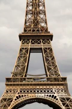 Low angle view of a tower, Eiffel Tower, Paris, France Stock Photos