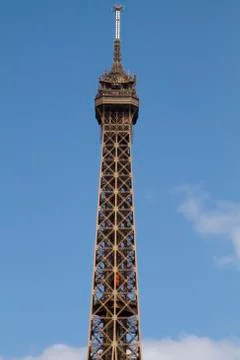 Low angle view of a tower, Eiffel Tower, Paris, France Stock Photos