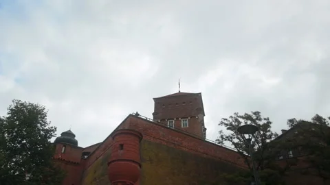 Low Angle View Of Wawel Royal Castle In Krakow Poland Stock Footage 348730118