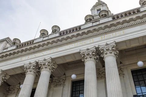 Low Angle View of Westminster Council House Facade. London, UK, 14 April 2024 Stock Photos