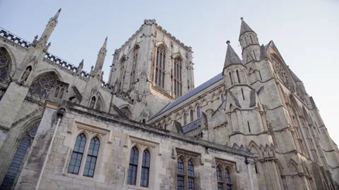 Low Angle Of York Minster Video stock 242706694