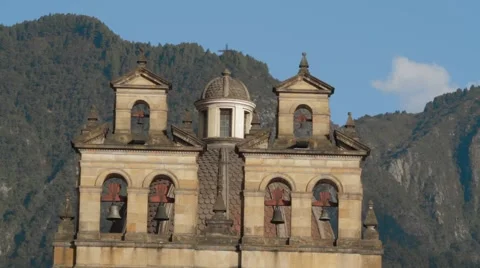 Low Angledaytime Shot of Prime Cathedral's Cupola Stock Footage 42267336