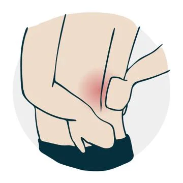 Low back pain Stock Illustration
