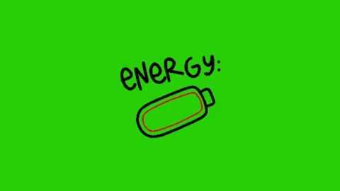 Low battery animation on green screen 库存影片 333561191