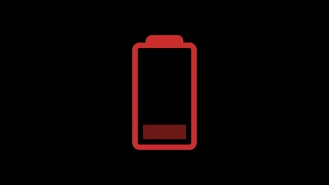 Low Battery on background, 4k Stock Video Pond5