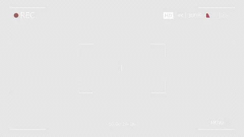 Low Battery Camera Viewfinder Recording Stock Footage 260586832