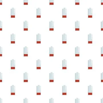 Low battery energy indicator charge level pattern Illustrazione stock