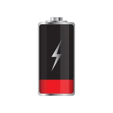 Low Battery Illustration Stock Illustration