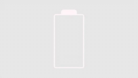 Low Battery Indicator Animation. Alpha Channel. Loop Animation Stock Footage 283243665