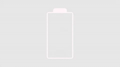 Low Battery Indicator Animation. Alpha Channel. Loop Animation Video stock 283243671