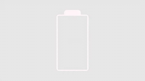 Low Battery Indicator Animation. Alpha Channel. Loop Animation Stock Footage 283243675