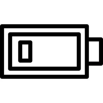 Low Battery Vector Icon Design Illustration Illustrazione stock