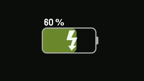 Low battery warning animation, recharge your device Stock Footage 316543248