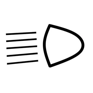 Low beam indicator light warning light car useful for automotive industry bl Stock Illustration