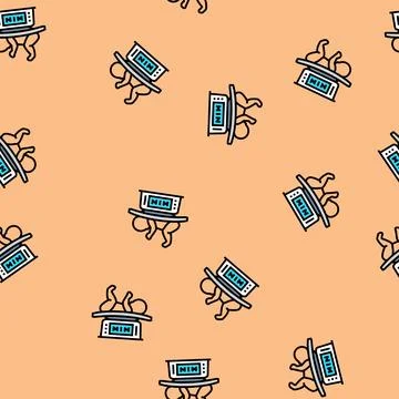 Low birth weight vector seamless pattern Stock Illustration