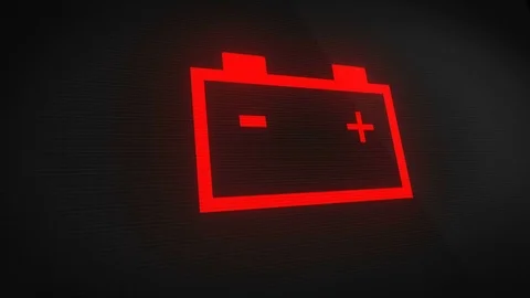 Battery symbol in car hotsell